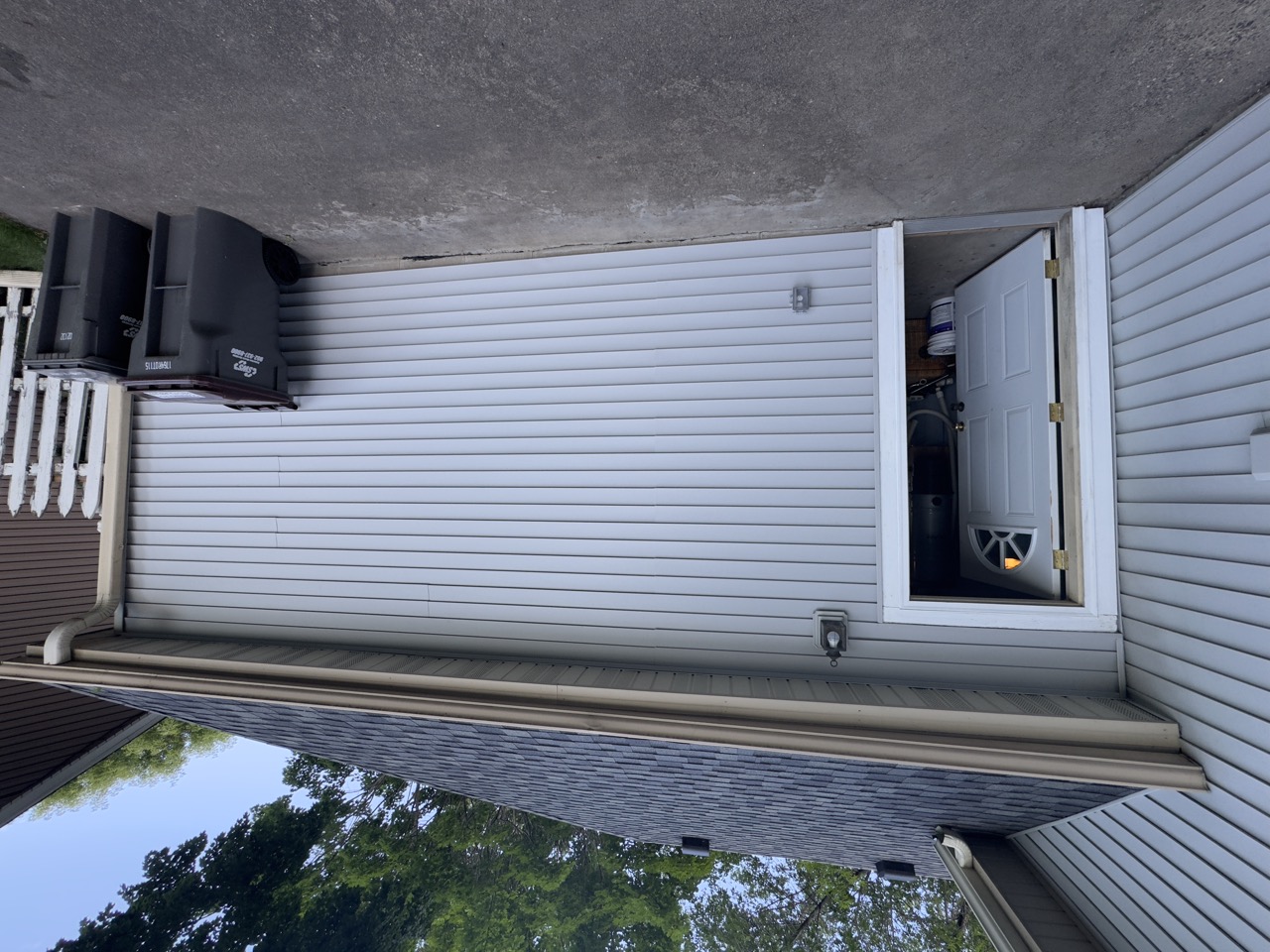 Repaired exterior siding — insurance claim completed