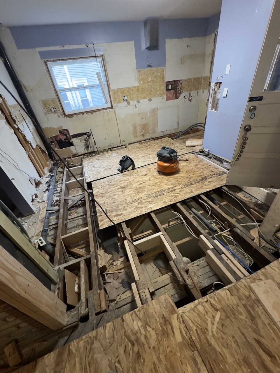 Kitchen during full remodel