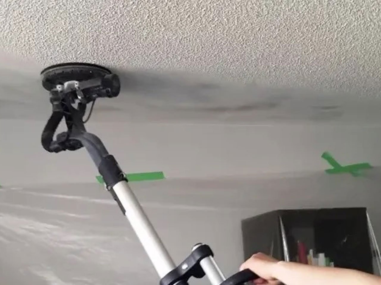 Dustless Sander Popcorn Ceiling Shelly Lighting